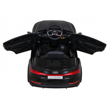 Audi E-Tron Sportback dla dzieci Czarny + Pilot + Napęd 4x4 + Wolny Start + Radio MP3 + LED